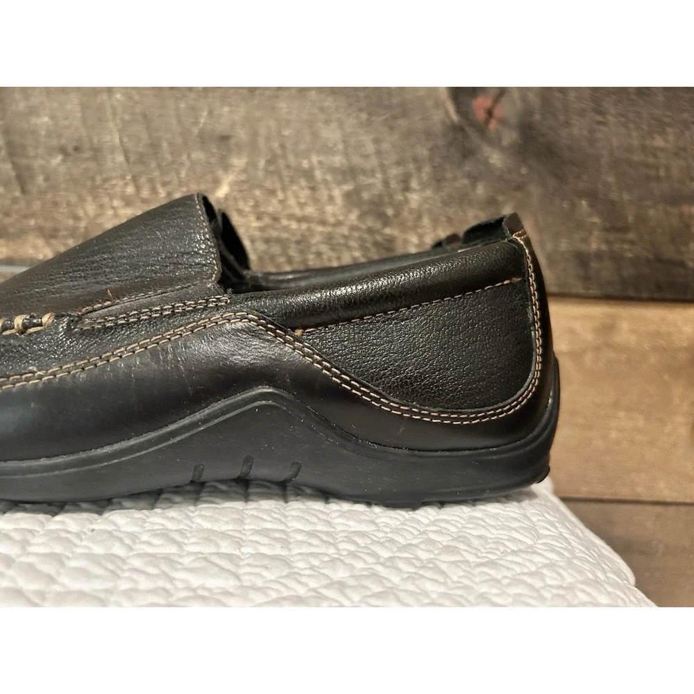 Cole Haan Tucker Venetian Black Leather Loafers CO3557 Sz 9.5‎ M Driving Slip On